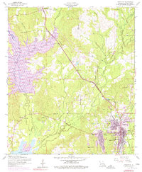 preview thumbnail of historical topo map of Leesville, LA in 1954