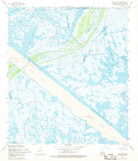 Download a high-resolution, GPS-compatible USGS topo map for Lena Lagoon, LA (1969 edition)