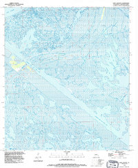 preview thumbnail of historical topo map of St. Bernard County, LA in 1993