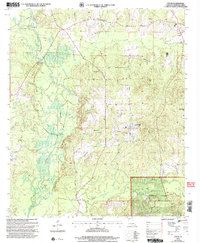 preview thumbnail of historical topo map of Webster County, LA in 2003