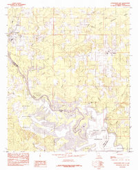 Download a high-resolution, GPS-compatible USGS topo map for Logansport East, LA (1984 edition)
