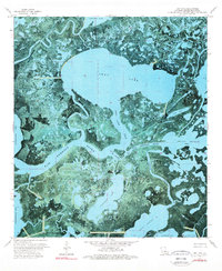 preview thumbnail of historical topo map of Terrebonne County, LA in 1974