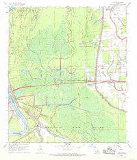 preview thumbnail of historical topo map of Pointe Coupee County, LA in 1968