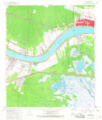 Download a high-resolution, GPS-compatible USGS topo map for Luling, LA (1968 edition)