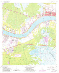 Download a high-resolution, GPS-compatible USGS topo map for Luling, LA (1980 edition)