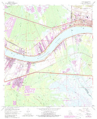 Download a high-resolution, GPS-compatible USGS topo map for Luling, LA (1989 edition)