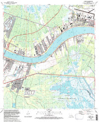 Download a high-resolution, GPS-compatible USGS topo map for Luling, LA (1992 edition)