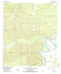 preview thumbnail of historical topo map of Ouachita County, LA in 1982