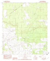 Download a high-resolution, GPS-compatible USGS topo map for Lunita, LA (1983 edition)