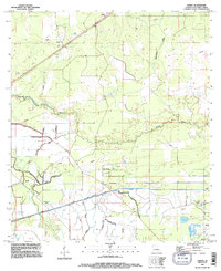 Download a high-resolution, GPS-compatible USGS topo map for Lunita, LA (1996 edition)