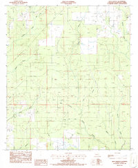 preview thumbnail of historical topo map of Beauregard County, LA in 1986