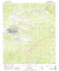 Download a high-resolution, GPS-compatible USGS topo map for Many, LA (1988 edition)