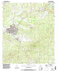 Download a high-resolution, GPS-compatible USGS topo map for Many, LA (1997 edition)