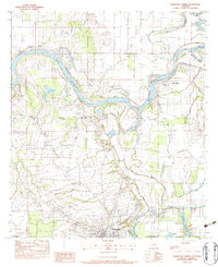 Download a high-resolution, GPS-compatible USGS topo map for Marksville North, LA (1983 edition)