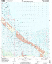 preview thumbnail of historical topo map of St. Bernard County, LA in 1998