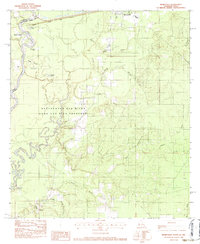 preview thumbnail of historical topo map of Beauregard County, LA in 1982