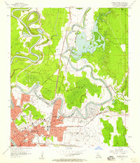 Download a high-resolution, GPS-compatible USGS topo map for Monroe North, LA (1958 edition)