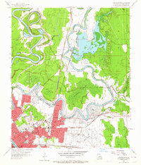preview thumbnail of historical topo map of Ouachita County, LA in 1957