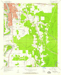 Download a high-resolution, GPS-compatible USGS topo map for Monroe South, LA (1958 edition)
