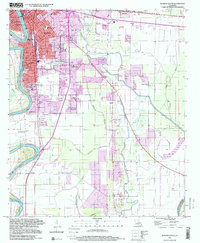Download a high-resolution, GPS-compatible USGS topo map for Monroe South, LA (2000 edition)