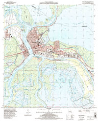 Download a high-resolution, GPS-compatible USGS topo map for Morgan City, LA (1998 edition)