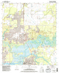 Download a high-resolution, GPS-compatible USGS topo map for Moss Bluff, LA (1996 edition)