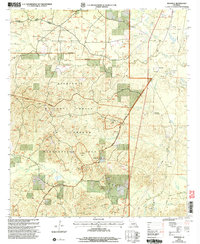 preview thumbnail of historical topo map of Grant County, LA in 2003