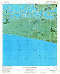 Download a high-resolution, GPS-compatible USGS topo map for Mulberry Island West, LA (1980 edition)