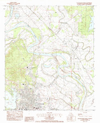 Download a high-resolution, GPS-compatible USGS topo map for Natchitoches North, LA (1984 edition)
