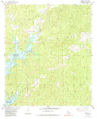 preview thumbnail of historical topo map of Sabine County, LA in 1985