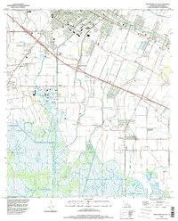 Download a high-resolution, GPS-compatible USGS topo map for New Iberia South, LA (1998 edition)