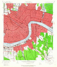 Download a high-resolution, GPS-compatible USGS topo map for New Orleans East, LA (1963 edition)