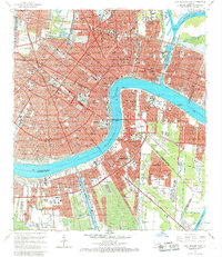 Download a high-resolution, GPS-compatible USGS topo map for New Orleans East, LA (1969 edition)