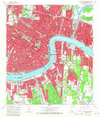 Download a high-resolution, GPS-compatible USGS topo map for New Orleans East, LA (1967 edition)