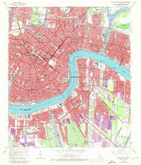 Download a high-resolution, GPS-compatible USGS topo map for New Orleans East, LA (1973 edition)