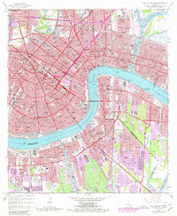 Download a high-resolution, GPS-compatible USGS topo map for New Orleans East, LA (1980 edition)
