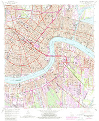 Download a high-resolution, GPS-compatible USGS topo map for New Orleans East, LA (1989 edition)