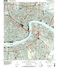 Download a high-resolution, GPS-compatible USGS topo map for New Orleans East, LA (2000 edition)