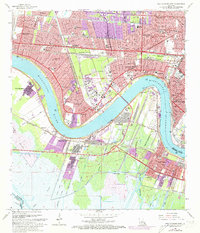 Download a high-resolution, GPS-compatible USGS topo map for New Orleans West, LA (1973 edition)
