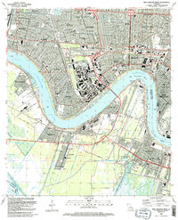 preview thumbnail of historical topo map of Jefferson County, LA in 1992