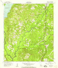preview thumbnail of historical topo map of Vernon County, LA in 1954