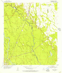1955 Map of Nicholson, MS, 1956 Print