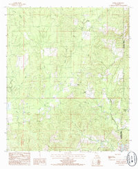 preview thumbnail of historical topo map of LaSalle County, LA in 1984