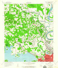 preview thumbnail of historical topo map of Caddo County, LA in 1960