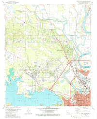 Download a high-resolution, GPS-compatible USGS topo map for North Highlands, LA (1986 edition)