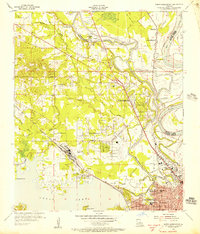 Download a high-resolution, GPS-compatible USGS topo map for North Shreveport, LA (1956 edition)