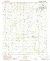 Download a high-resolution, GPS-compatible USGS topo map for Oak Grove, LA (1988 edition)