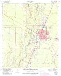 Download a high-resolution, GPS-compatible USGS topo map for Oakdale, LA (1993 edition)
