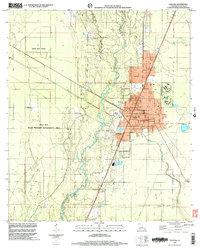Download a high-resolution, GPS-compatible USGS topo map for Oakdale, LA (2003 edition)