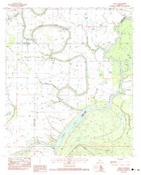 preview thumbnail of historical topo map of Franklin County, LA in 1983
